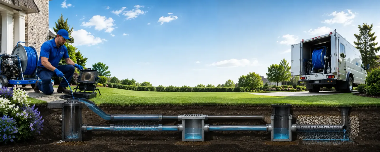 Outdoor drain cleaning information for Landisburg, PA